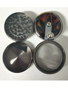 Grinder de Aluminio KaÃ±amero con Manivela 4 Partes 55mm 2