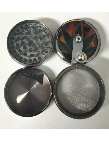 Grinder de Aluminio KaÃ±amero con Manivela 4 Partes 55mm