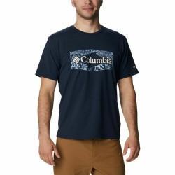 Camiseta de Manga Corta Hombre Columbia Sun Trek™ Graphic  Azul