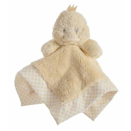 Doudou    doble capa 30 x 30 cm Lunares Amarillo