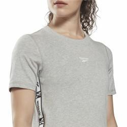 Camiseta de Manga Corta Mujer Reebok Tape Pack Gris