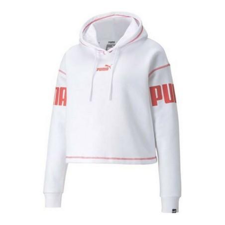 Sudadera con Capucha Mujer Puma Power Hoodie Fl Blanco