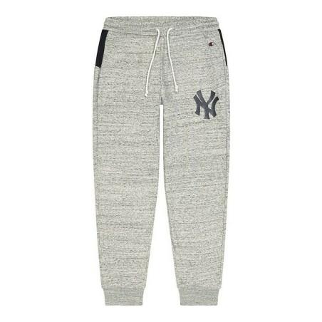 Pantalón Largo Deportivo Champion Rib Cuff MLB NNY Hombre Gris claro