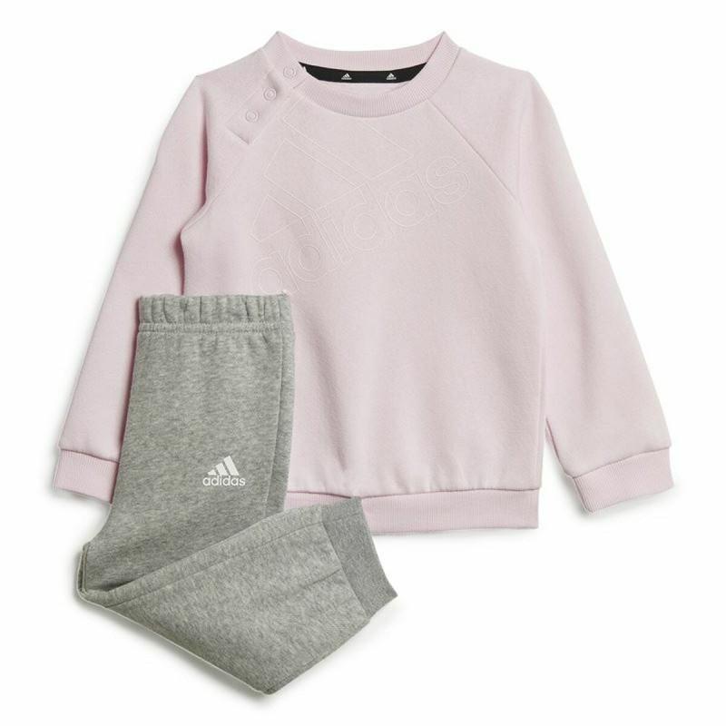 Conjunto Deportivo para Niños Adidas Essentials Logo Rosa