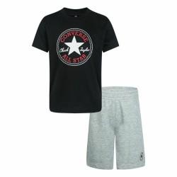 Conjunto Deportivo para Niños Converse Core Tee Negro/Gris