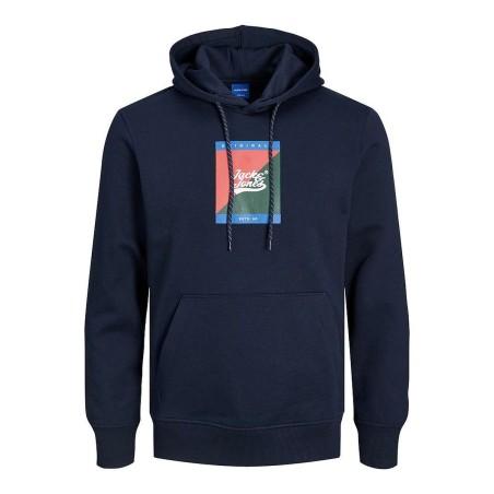 Sudadera con Capucha Hombre JORBECKS Jack & Jones 12219571 Azul marino