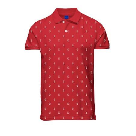 Polo de Manga Corta Hombre JORCOLLECT Jack & Jones  SS FST 12232663 Rojo