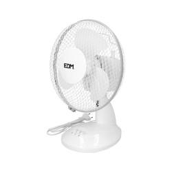 Ventilador de Sobremesa EDM Blanco 25 W Ø 23 x 36 cm