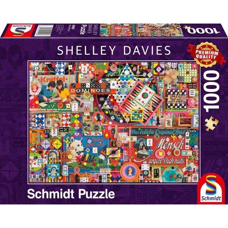 Puzzle Schmidt Spiele Vintage Board Games (1000 Piezas)