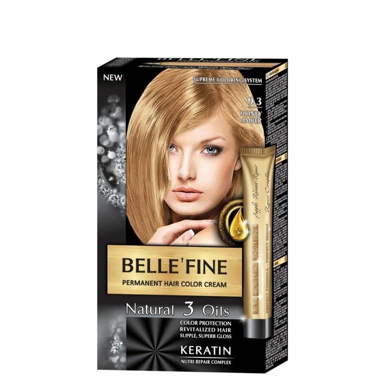 Tinte Permanente Belle´Fine Rubio Miel Nº 9.3 30 ml