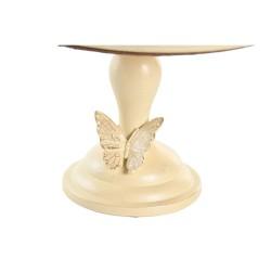 Centro de Mesa DKD Home Decor 24 x 22,6 x 18 cm Beige Mariposas