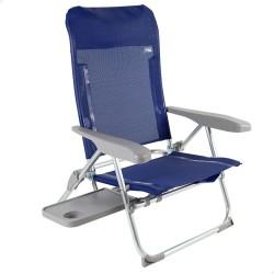 Silla de Playa Aktive Slim Plegable Azul marino 47 x 89 x 57 cm (2 Unidades)