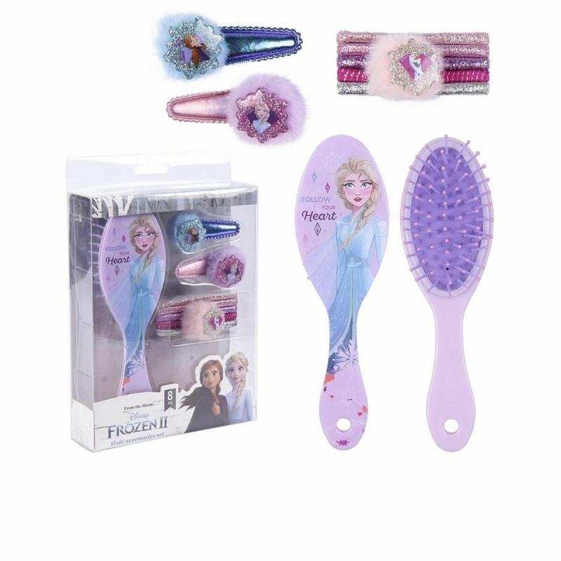 Set de Peluquería Infantil Disney Princess Belleza Accesorios Frozen Lote 8 Piezas Frozen