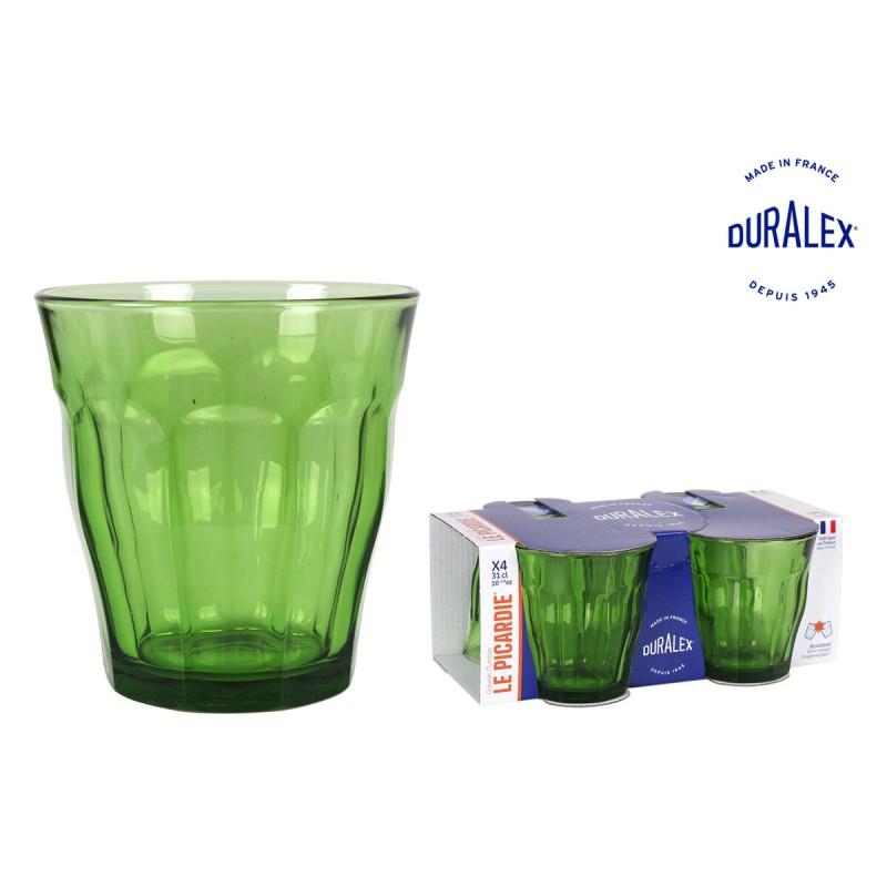 Set de Vasos Duralex Picardie Verde 310 ml (4 Unidades)