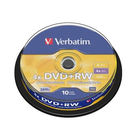 DVD-RW Verbatim    10 Unidades Negro 4,7 GB 4x (10 Unidades)