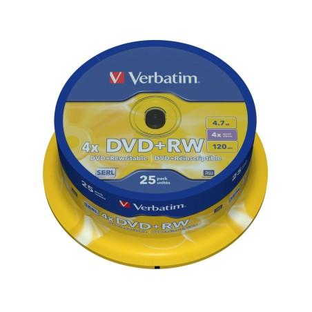 DVD-RW Verbatim    25 Unidades Multicolor 4,7 GB 4x