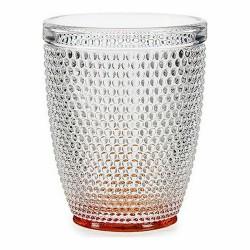 Vaso Puntos Ambar Transparente Vidrio (300 ml) (6 Unidades)