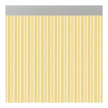 Cortina Acudam Ferrara Puertas Amarillo Transparente Exterior PVC Aluminio 90 x 210 cm