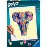 Dibujos para pintar Ravensburger CreArt Large Elephant 24 x 30 cm