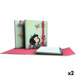 Carpeta de anillas Mafalda Carpeplús Verde A4 (2 Unidades)