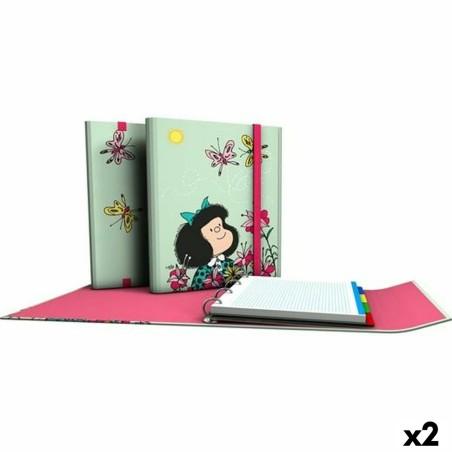 Carpeta de anillas Mafalda Carpeplús Verde A4 (2 Unidades)