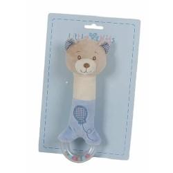 Peluche Sonajero Vichi Azul Oso Mordedor 20 cm 20cm