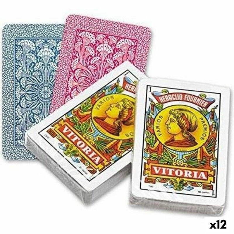 Baraja Naipes Españoles (50 Cartas) Fournier 61,5 x 95 mm 12 Unidades