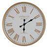 Reloj de Pared Blanco Natural Hierro 60 x 60 x 6 cm