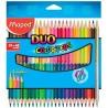 Lápices de colores Maped Duo Color' Peps	 Multicolor 24 Piezas Doble punta (12 Unidades)