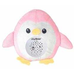 Peluche Musical Proyector Rosa Pingüino