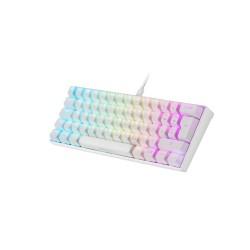 Teclado Mars Gaming MKMINI Qwerty Español RGB Blanco