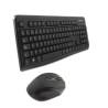 Teclado y Ratón CoolBox COO-KTR-02W Qwerty Español Negro Inalámbrico