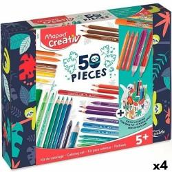 Set de Dibujo Maped 50 Piezas (4 Unidades)