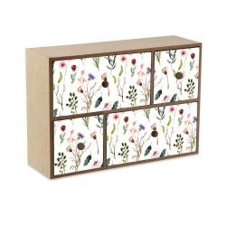 Caja-Joyero Versa Sansa 11 x 32 x 32 cm Madera MDF