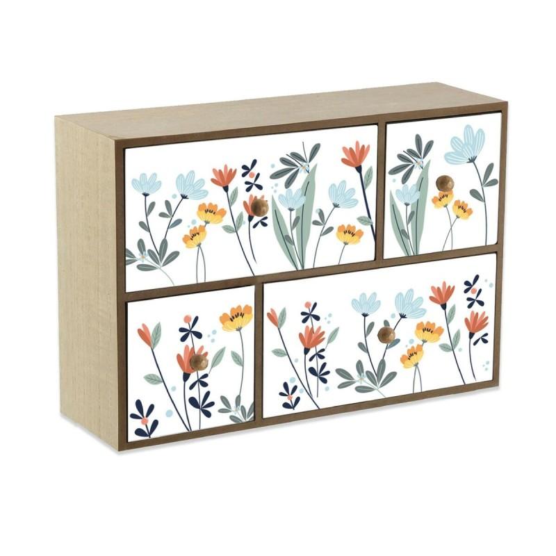 Caja-Joyero Versa Selene 11 x 32 x 32 cm Madera MDF