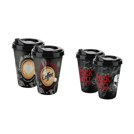 Taza con Tapa Titiz 3D 400 ml