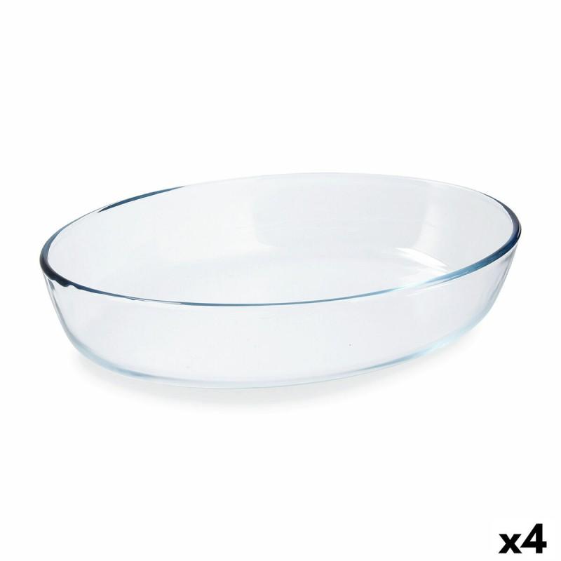 Fuente para Horno Pyrex Classic Ovalada 30 x 21 x 7 cm Transparente Vidrio (4 Unidades)