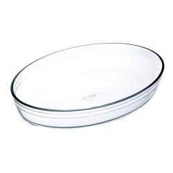 Fuente para Horno Ô Cuisine Ocuisine Vidrio Ovalada Transparente Vidrio 35 x 25 x 7 cm (6 Unidades)