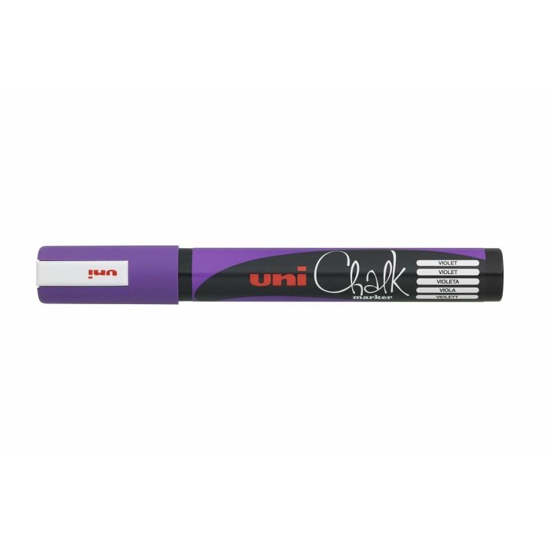 Rotuladores de tiza líquida Uni-Ball PWE-5M Violeta (6 Piezas)