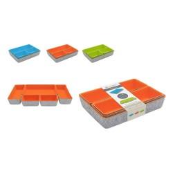 Juego de Cestas Confortime Fieltro 5 Piezas 27,5 x 20 x 5,3 cm