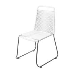 Silla de Jardín Antea 57 x 61 x 90 cm Cuerda Blanco