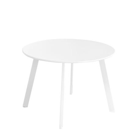 Mesa auxiliar Marzia 60 x 60 x 42 cm Acero Blanco