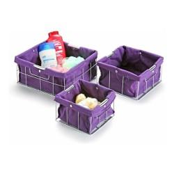 Set de Cajas Organizadoras Apilables Versa 3 Piezas (26 x 12 x 26 cm)