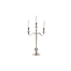 Candelabro DKD Home Decor 30 x 12 x 46 cm Plateado Aluminio Cromado