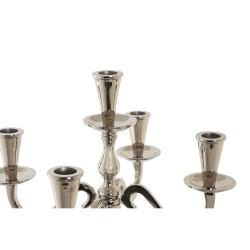 Candelabro DKD Home Decor Plateado Acrílico Aluminio Cromado 30 x 30 x 47 cm