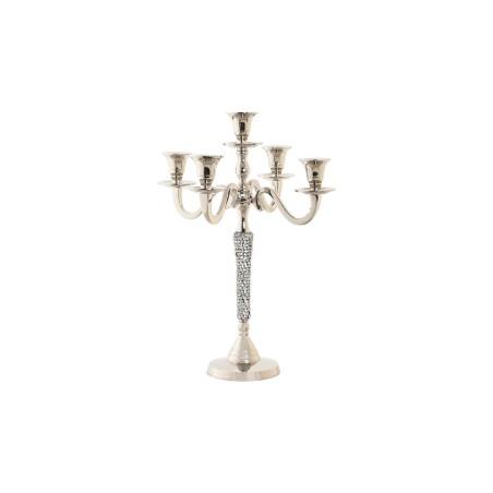 Candelabro DKD Home Decor Plateado Aluminio Acrílico 26 x 26 x 36 cm