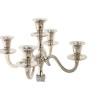 Candelabro DKD Home Decor Plateado Aluminio Acrílico 26 x 26 x 36 cm