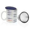 Taza con Filtro para Infusiones Versa Peces Porcelana Gres