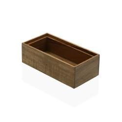 Caja Multiusos Versa Bambú Acacia 7,7 x 5,1 x 12,2 cm Pequeño