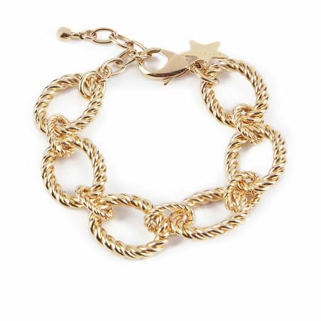 Pulsera Mujer Shabama Mali Latón Bañado en flash dorado